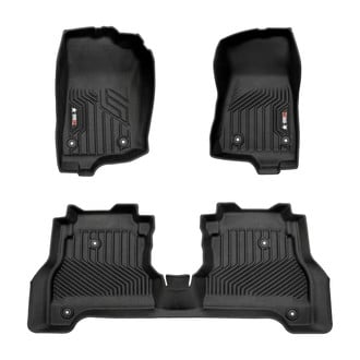 OMAC® - Texan 1st & 2nd Row Black Floor Mat Set