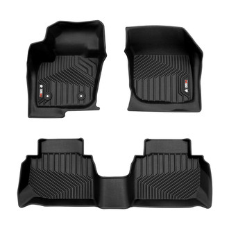 OMAC® - Texan 1st & 2nd Row Black Floor Mat Set