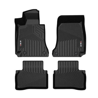OMAC® - Texan 1st & 2nd Row Black Floor Mat Set