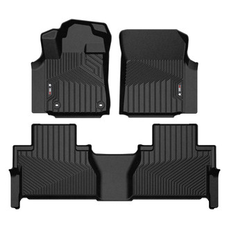 OMAC® - Texan 1st & 2nd Row Black Floor Mat Set