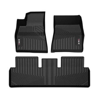 OMAC® - Texan 1st & 2nd Row Black Floor Mat Set
