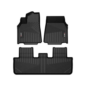 OMAC® - Texan 1st & 2nd Row Black Floor Mat Set