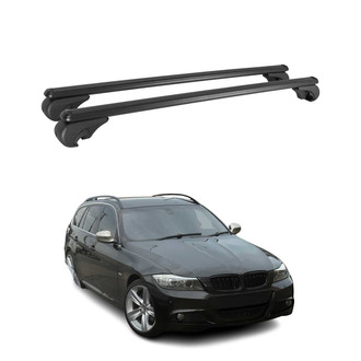 OMAC® - Black Raised Roof Rails Cross Bars