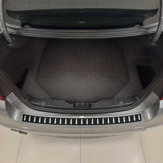 OMAC® - Silver with Black Rear Bumper Sill Cover