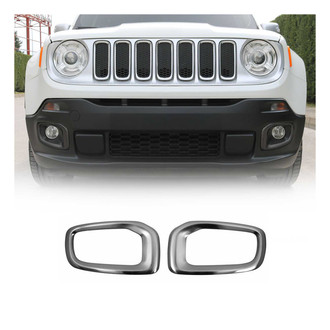 OMAC® - Brushed Black Fog Light Lamp Bezel Cover