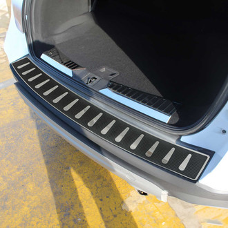 OMAC® - Silver with Black Rear Bumper Sill Cover