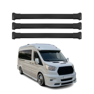 OMAC® - Black Raised Roof Rails Cross Bars