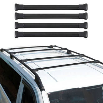 OMAC® - Black Raised Roof Rails Cross Bars