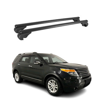 OMAC® - Black Raised Roof Rails Cross Bars
