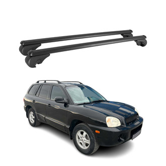 OMAC® - Black Raised Roof Rails Cross Bars