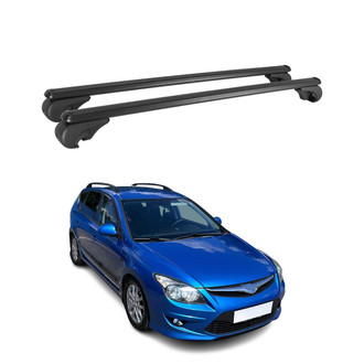 OMAC® - Black Raised Roof Rails Cross Bars