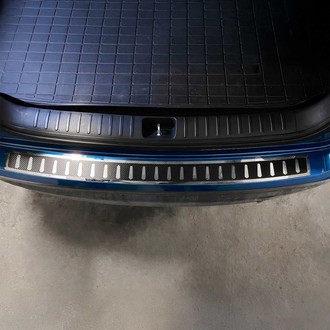 OMAC® - Polished with Black Rear Bumper Sill Cover