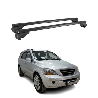 OMAC® - Black Raised Roof Rails Cross Bars