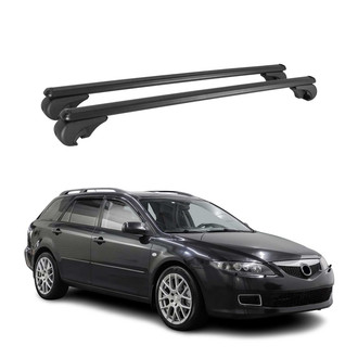 OMAC® - Black Raised Roof Rails Cross Bars