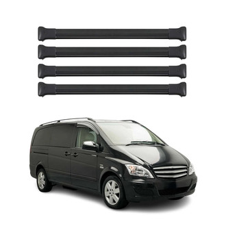 OMAC® - Black Raised Roof Rails Cross Bars