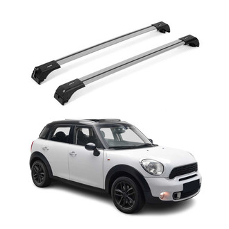 OMAC® - Silver Flush-Mounted Roof Rails Cross Bars