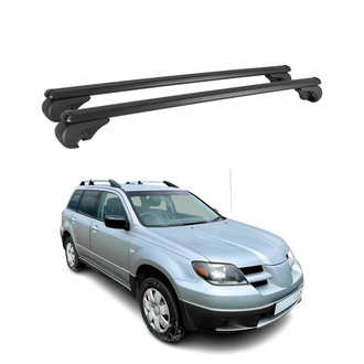 OMAC® - Black Raised Roof Rails Cross Bars