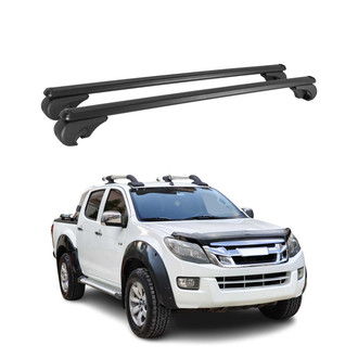 OMAC® - Black Raised Roof Rails Cross Bars