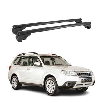 OMAC® - Black Raised Roof Rails Cross Bars