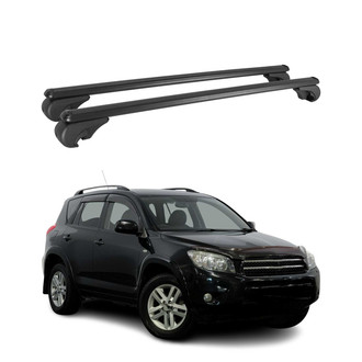 OMAC® - Black Raised Roof Rails Cross Bars