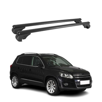 OMAC® - Black Raised Roof Rails Cross Bars