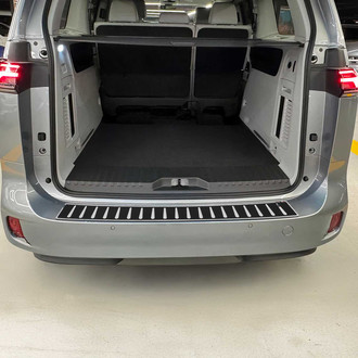 OMAC® - Polished with Black Rear Bumper Sill Cover