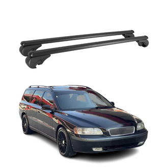 OMAC® - Black Raised Roof Rails Cross Bars