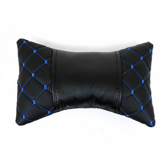 OMAC® - Car Seat Neck Pillow, Fabric PU Leather Grey and Black