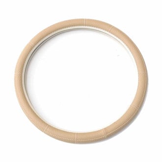 OMAC® - Anti-slip Breathable Leather Steering Wheel Cover, Beige