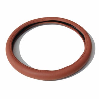 OMAC® - Anti-slip Breathable PU Leather Steering Wheel Cover, Brown