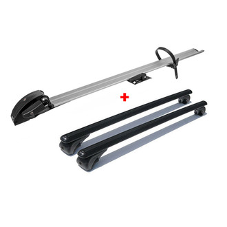 OMAC® - 47" Black Pro Bike Carrier and Roof Rack Set