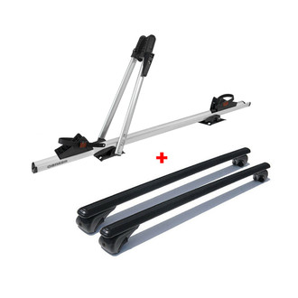 OMAC® - 47" Black Roof Rail Cross Bar and Bike Carrier