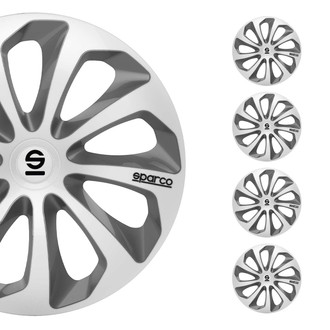 OMAC® - 16" Sparco Sicilia Silver Gray Wheel Covers