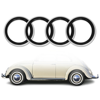 OMAC® - Black and White Wheel Tire Insert Set