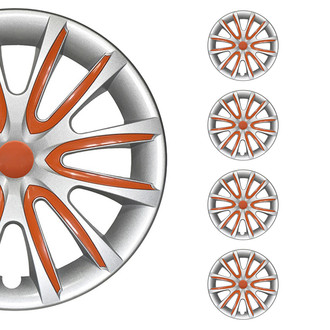 OMAC® - 14" Gray with Orange Insert Wheel Covers