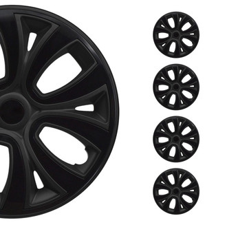 OMAC® - 14" Matt Black with Black Insert Wheel Covers