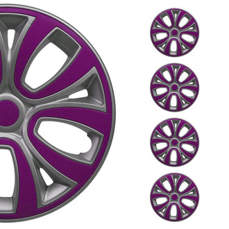 OMAC® - 14" Gray Voilet Matte Wheel Covers
