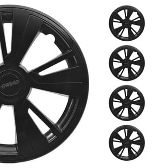 OMAC® - 16" Black with Black Insert Wheel Covers