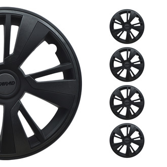 OMAC® - 14" Matt Black with Black Insert Wheel Covers