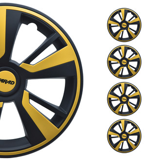 OMAC® - 14" Black and Yellow Wheel Covers
