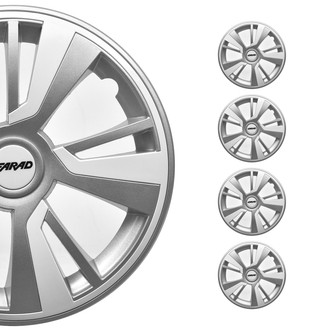 OMAC® - 15" Gray with White Insert Wheel Covers