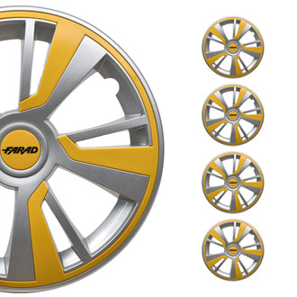 OMAC® - 15" Gray with Yellow Insert Wheel Covers