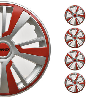 OMAC® - 16" Gray with Red Insert Wheel Covers