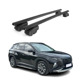 OMAC® - Black Flush-Mounted Roof Rails Cross Bars