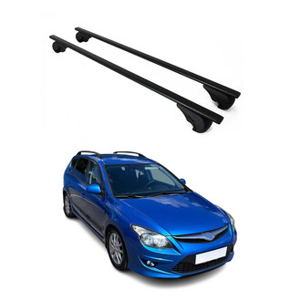 OMAC® - Black Raised Roof Rails Cross Bars