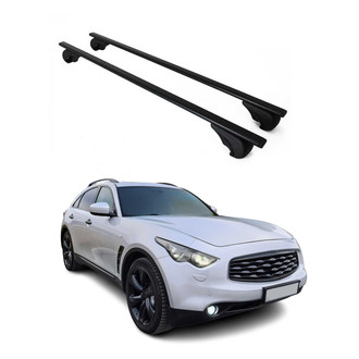 OMAC® - Black Raised Roof Rails Cross Bars