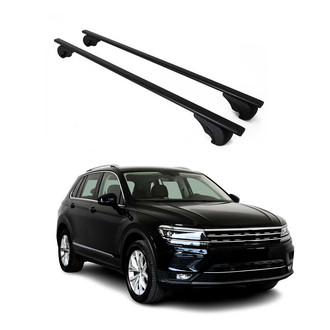 OMAC® - Black Raised Roof Rails Cross Bars