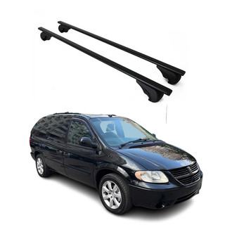 OMAC® - Black Raised Roof Rails Cross Bars
