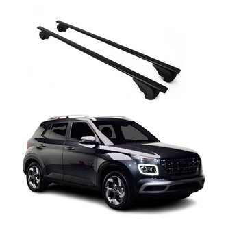 OMAC® - Black Raised Roof Rails Cross Bars