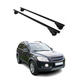 OMAC® - Black Raised Roof Rails Cross Bars